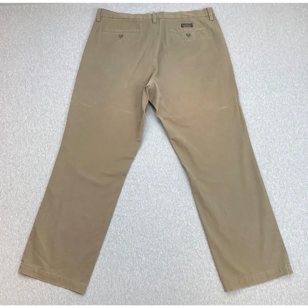 Banana Republic Pants Men 36 x 32 Brown 100% Cotton Stretch Slim Fit Gavin Chino
